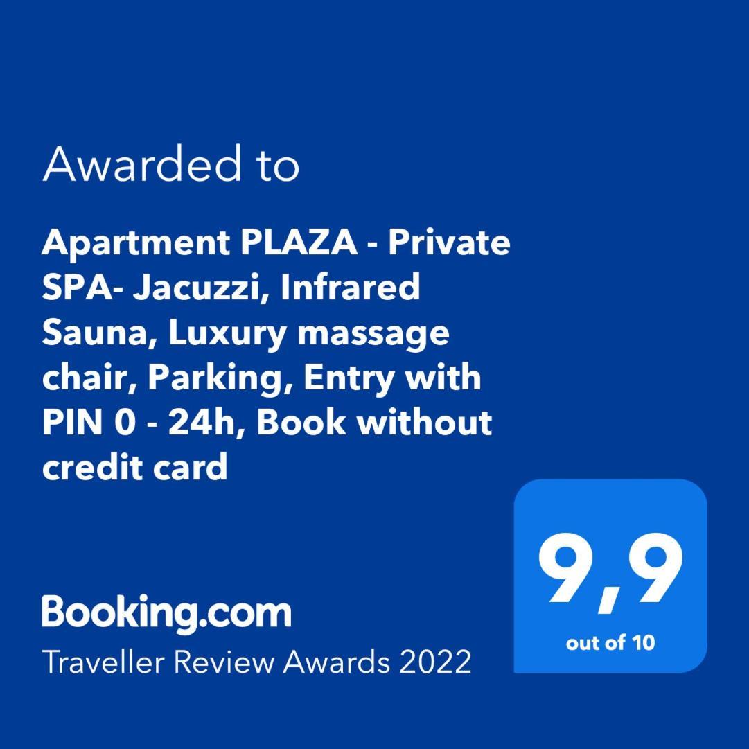 Apartment Plaza ----Wallbox 11Kw 16A ----- Private Spa- Jacuzzi, Infrared Sauna, Luxury Massage Chair, Parking, Entry With Pin 0 - 24H, Free Cancellation 24 Hours Before Check In Slavonski Brod Zimmer foto